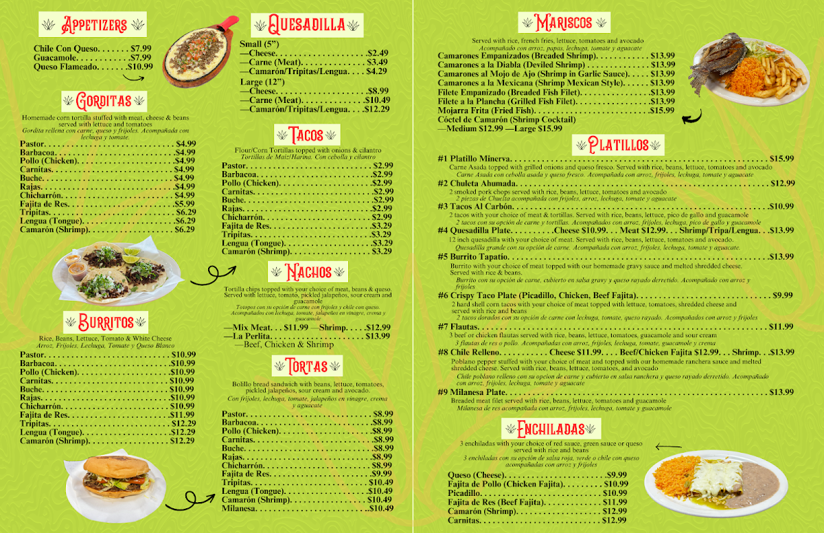 Tacos La Perlita Menu - Image 1