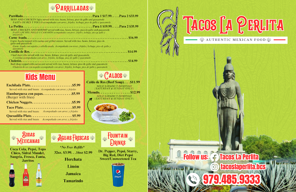 Tacos La Perlita Menu - Image 2